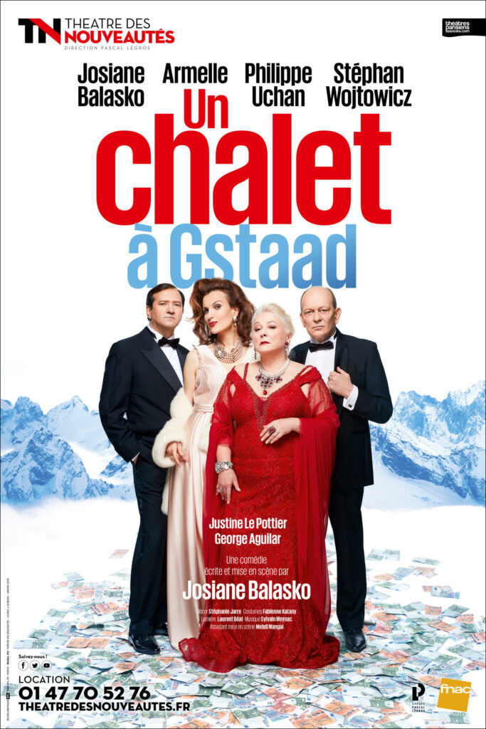 Affiche pour la pièce de théâtre Un Chalet à Gstaad